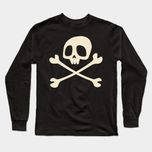 Jolly Roger Skull and Crossbones Long Sleeve T-Shirt